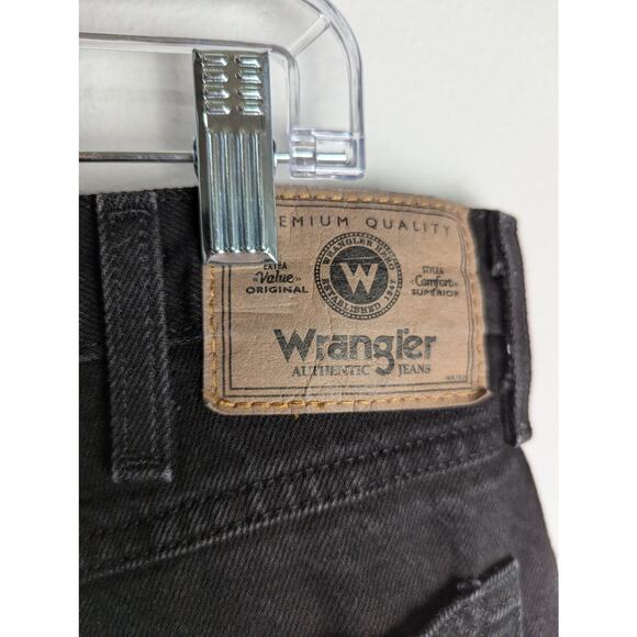 Wrangler Mens Black Jeans Premimum Quality W34 Inseam 32"Hem width 18"GUC - Picture 3 of 8